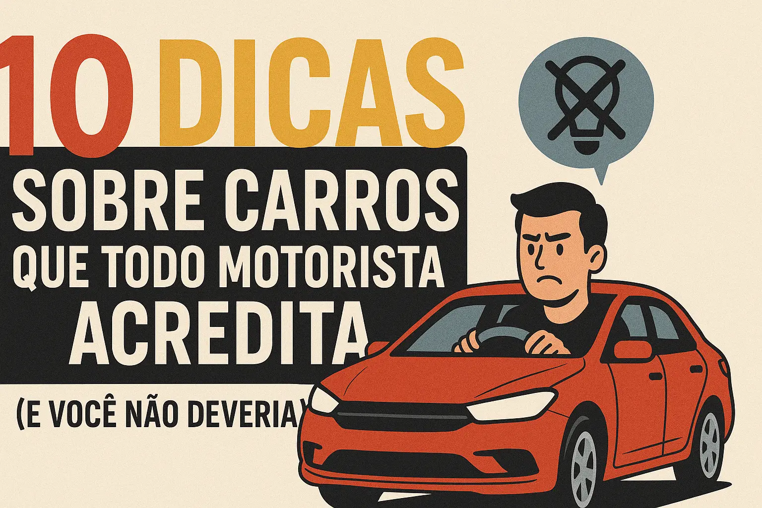 Motorista confuso olhando para o capô de um carro."