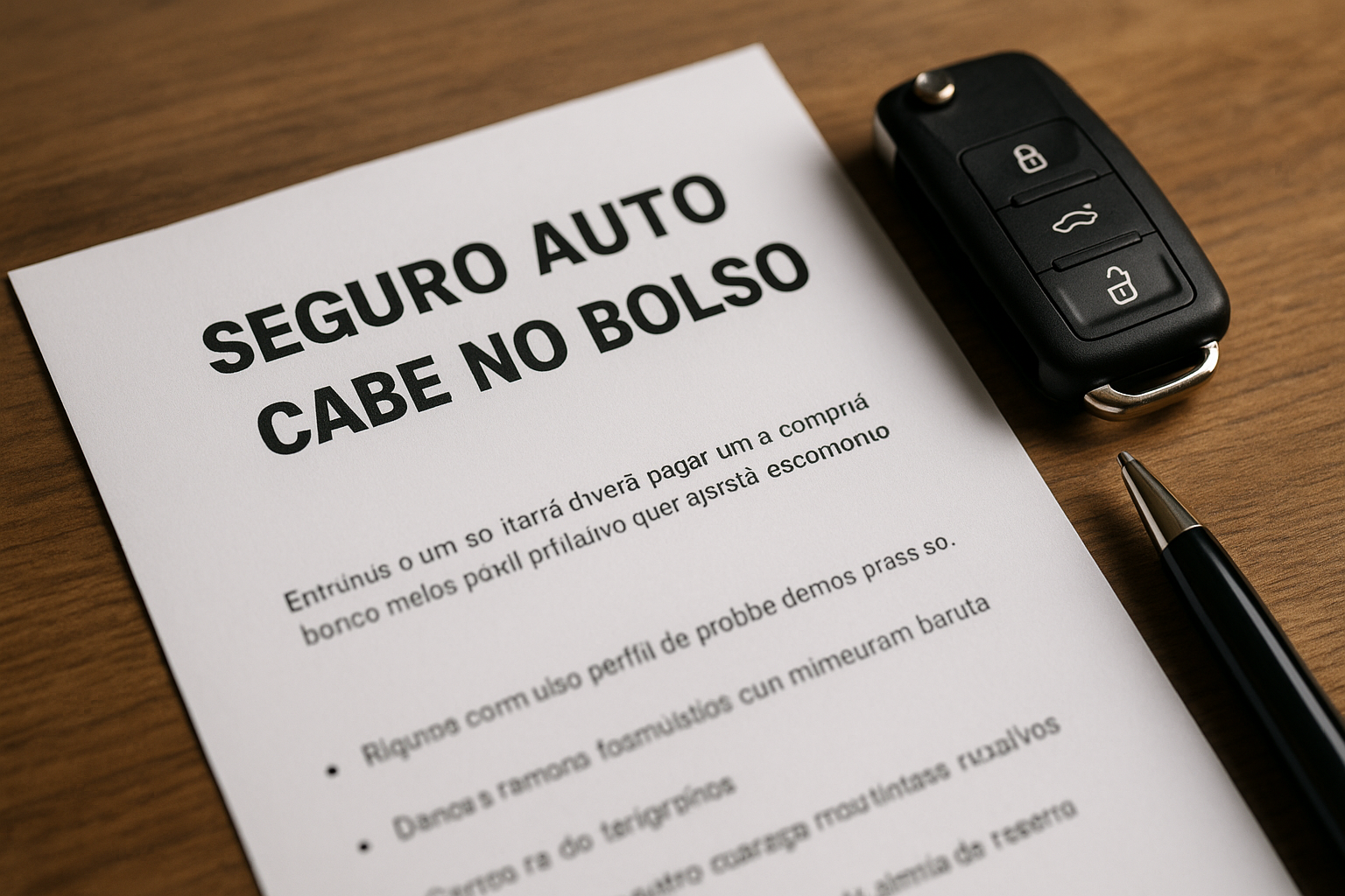 Como Escolher um Seguro Auto que Cabe no Bolso